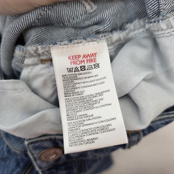 NEW BDG Medium Wash Edie High Rise Super Slim Raw Hem Casual Jeans Size 30 - Picture 9 of 10